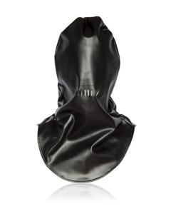 מסכה אמתנית של התליינים מעור תעשיתי  Guillotine Hood
