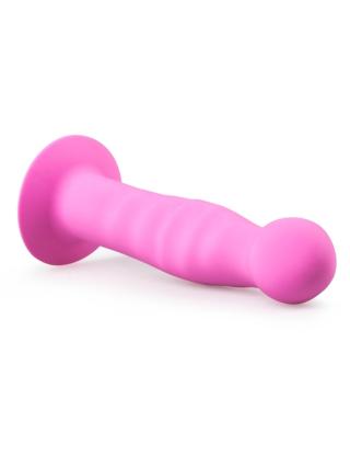 פלאג אנאלי , דילדו מסיליקון רפואי 14.5, מעולה לסטראפון ס"מ אורך 3 ס"מ רוחב "Pink Parker"