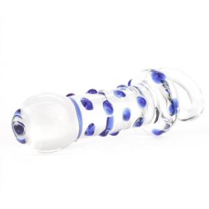 פלאג אנאלי מזכוכית מחוסמת עם נקודות בולטות  Gunnar 