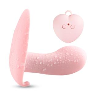 פרפר נטען עם שלט מסיליקון רפואי לגירוי פנימי וחיצוני 10 ס"מ חדירה 3 ס"מ רוחב