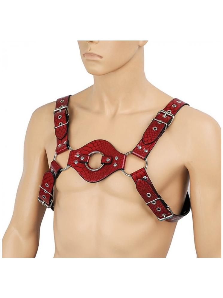 H- Harness רתמה מקצועית מעור , מתכוונת עם אבזמים להתאמה מושלמת  